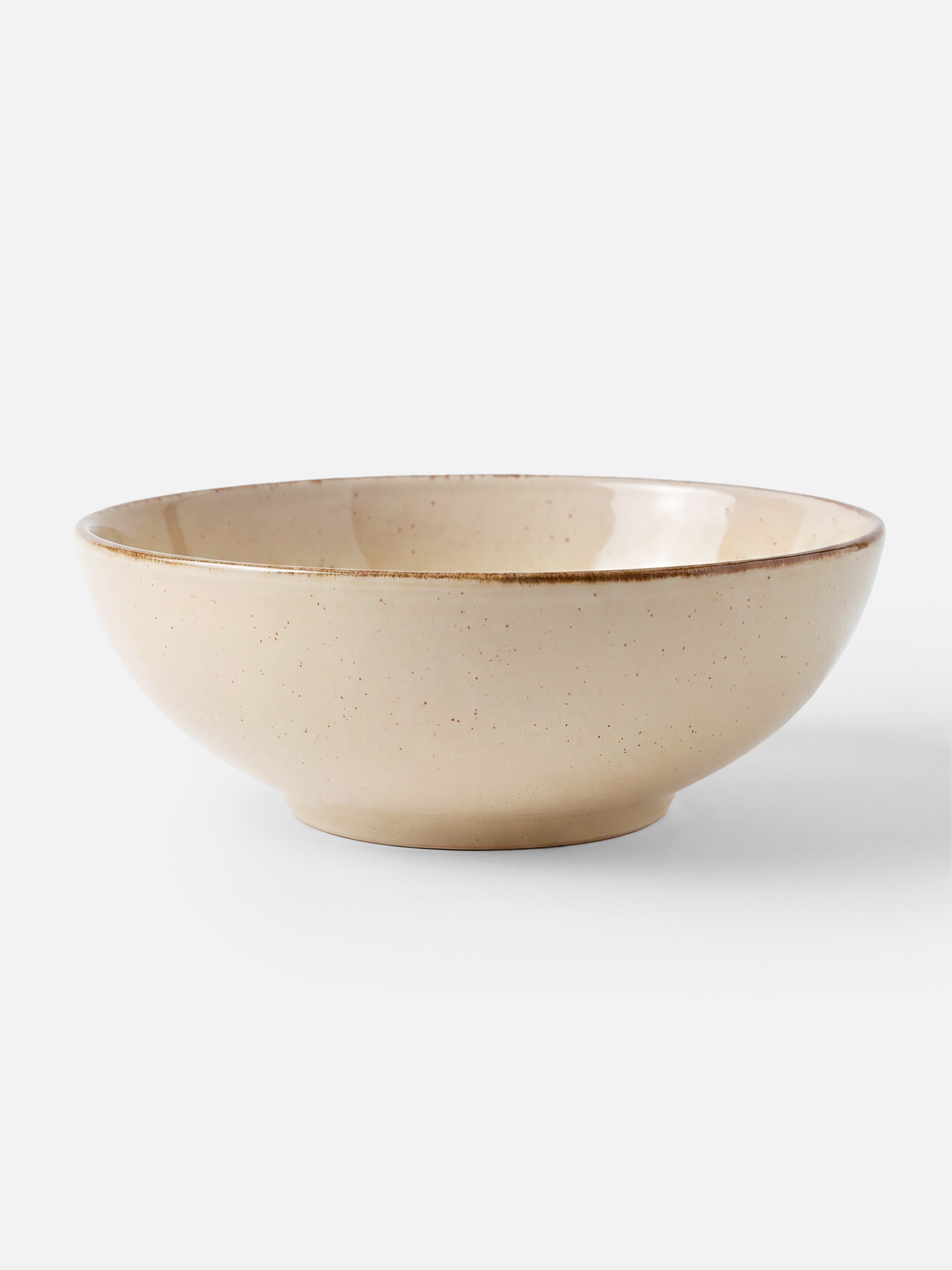 Салатник, 23х8 см, керамика, бежевый, Simple, Savosa